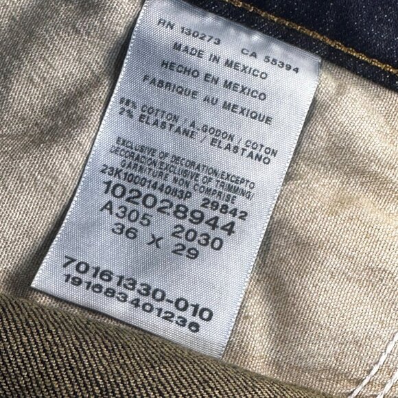 Lee Mens Regular Straight Fit Dark Wash Jeans 36x29 Mcclane Denim Classic Style - Picture 7 of 11